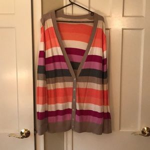 Colorful Striped Cardigan